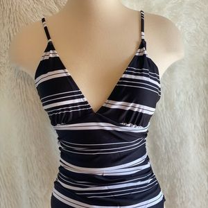 New- Phurro One Piece Swimsuit in black and white size Medium